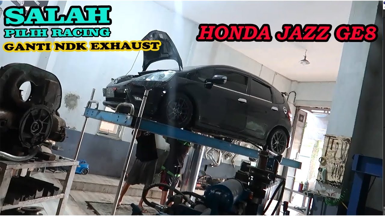 HONDA JAZZ GE 8 GANTI DOWNPIPE FRONTPIPE NDK EXHAUST AKIBAT SALAH PILIH RACING.