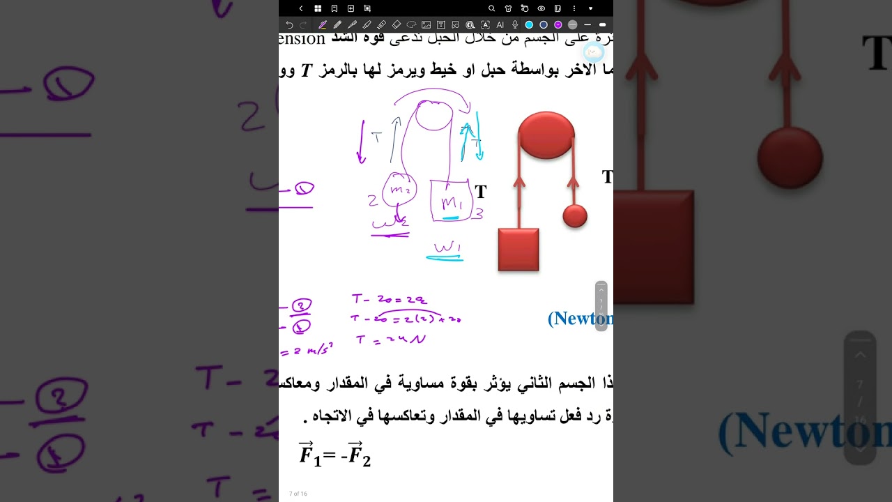 مراجعة فصل 3 فيزياء مرحلة اولى تربية رياضيات ابن الهيثم 