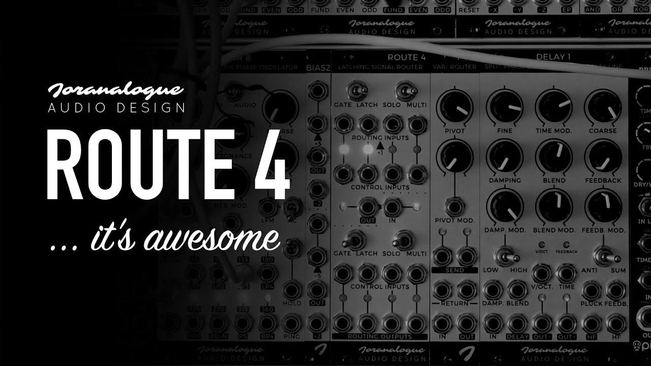 Joranalogue Audio Design / STEP 8 and ROUTE 4 are a match made in heaven
