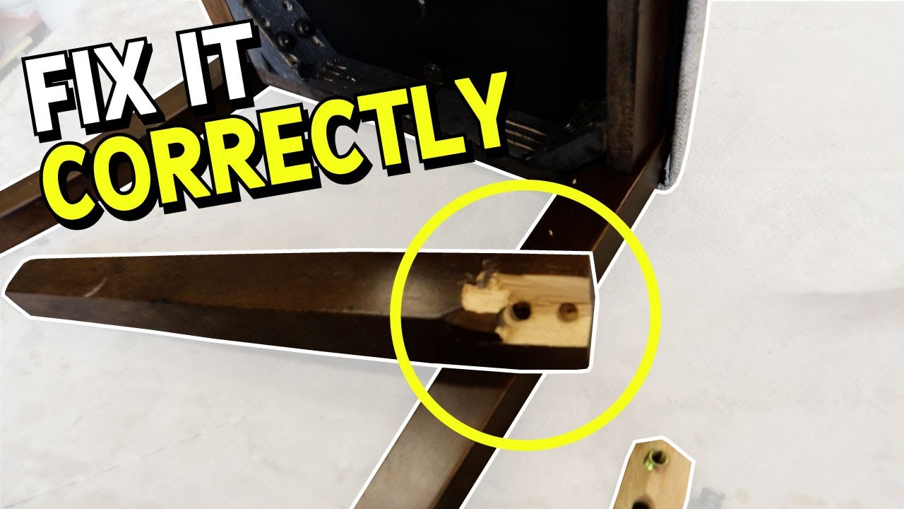 How to Repair a Wooden Chair Leg