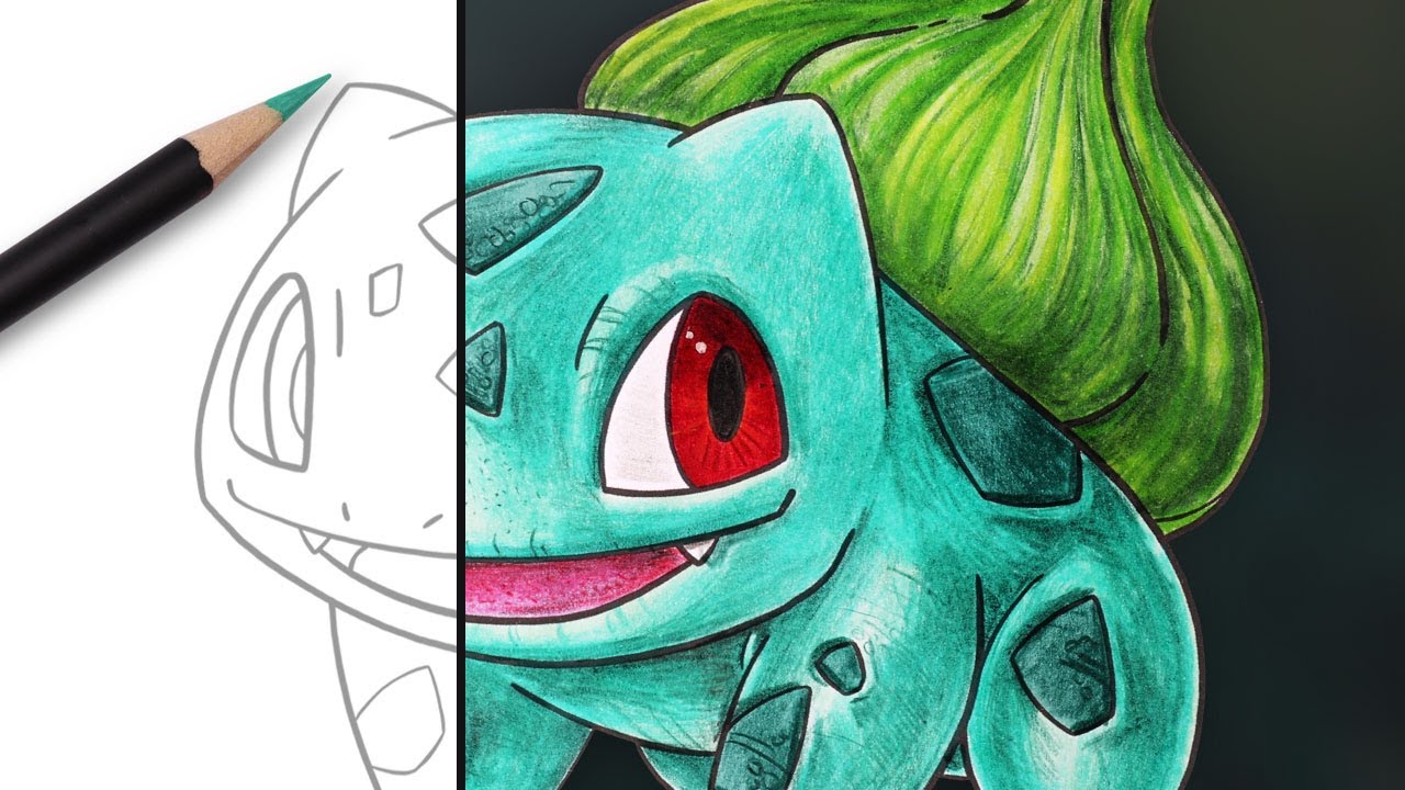 How to Color Bulbasaur - Basic and Advanced | Pokémon Coloring Pages