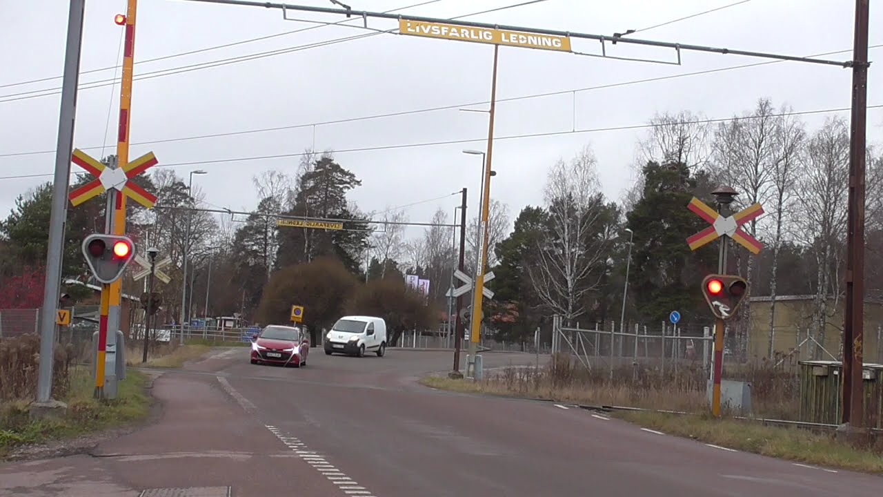 Swedish Railroad Crossing, Kyrkvägen, Falun