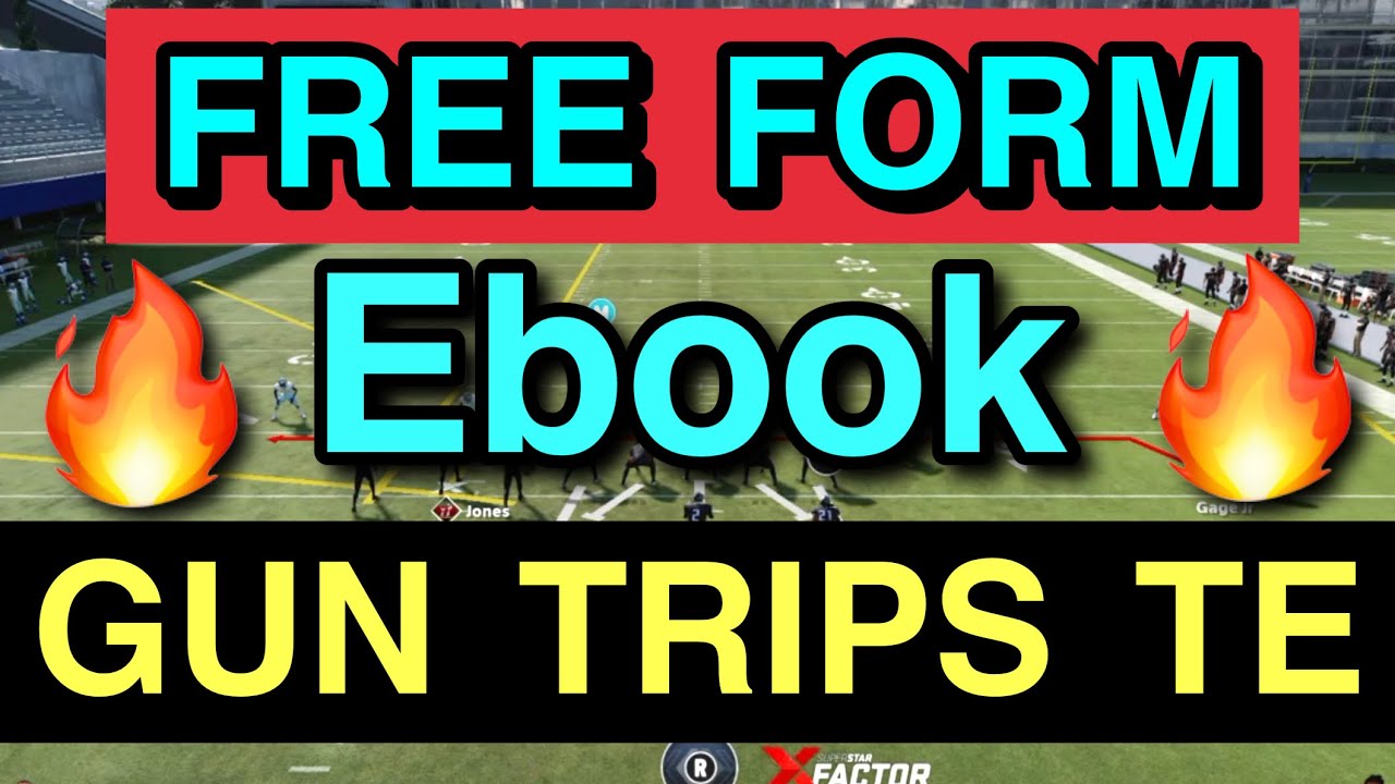 Gun TRIPS TE | FREE FORM | Ebook breakdown in Madden 23 | + How to READ A DEFENSE with FREE FORM