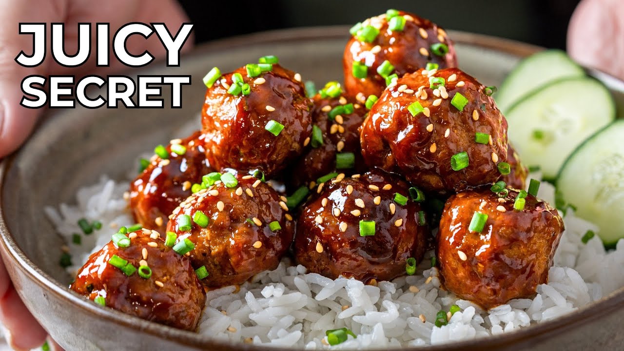 Korean Meatballs with a Juicy Secret