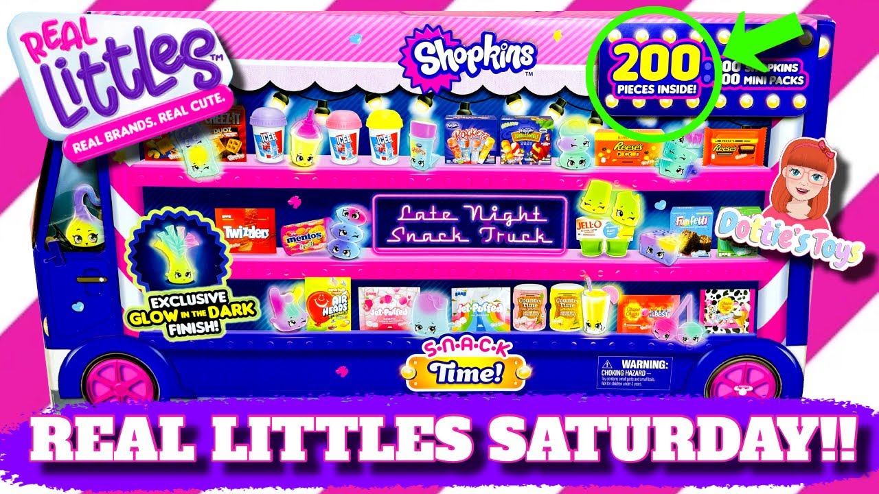 UNBOXING REAL LITTLES 200 PIECE SNACK TRUCK!! REAL LITTLES FRIDAY!!!!!!! (...on Saturday)