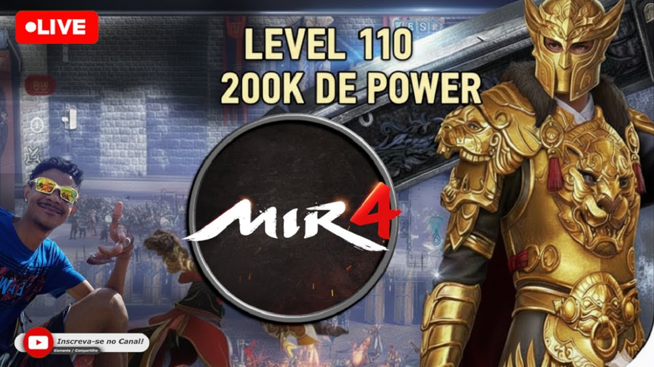 🎥[SA33]  MIR4 - GUERREIRO LEVEL 110 COM 200K DE POWER -#wemade #mir4 #rpg