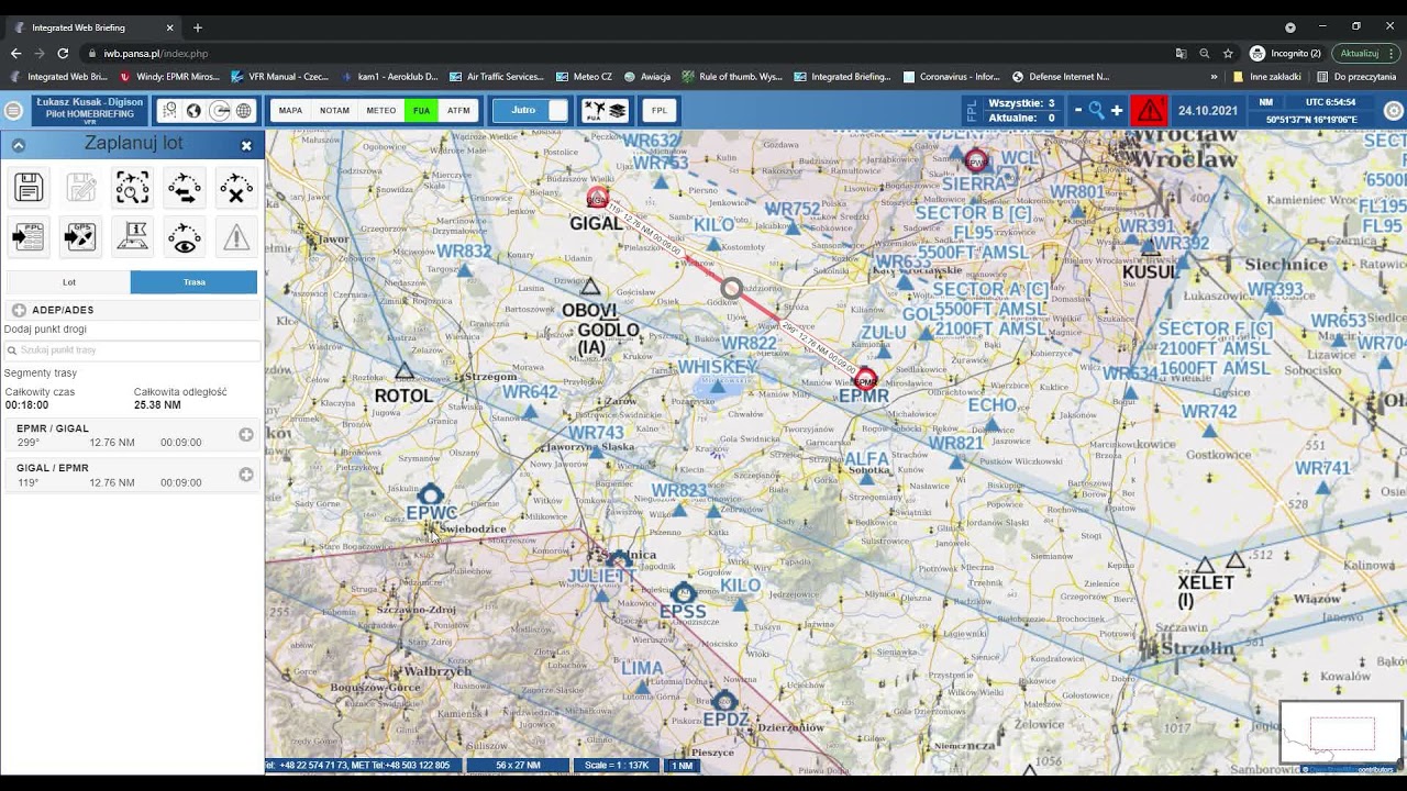 Jak szybko złożyć plan lotu przez Internet - Bezpłatny system Integrated Web Briefing PANSA