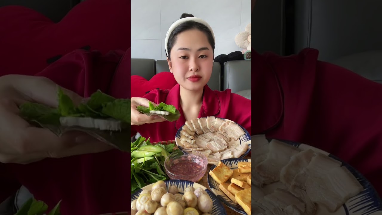 Cơm Nhà Thịt Luộc Cà Pháo Mắm Tôm Chống Ngán Sau Tết #dungthichan #mukbang #food #youtube