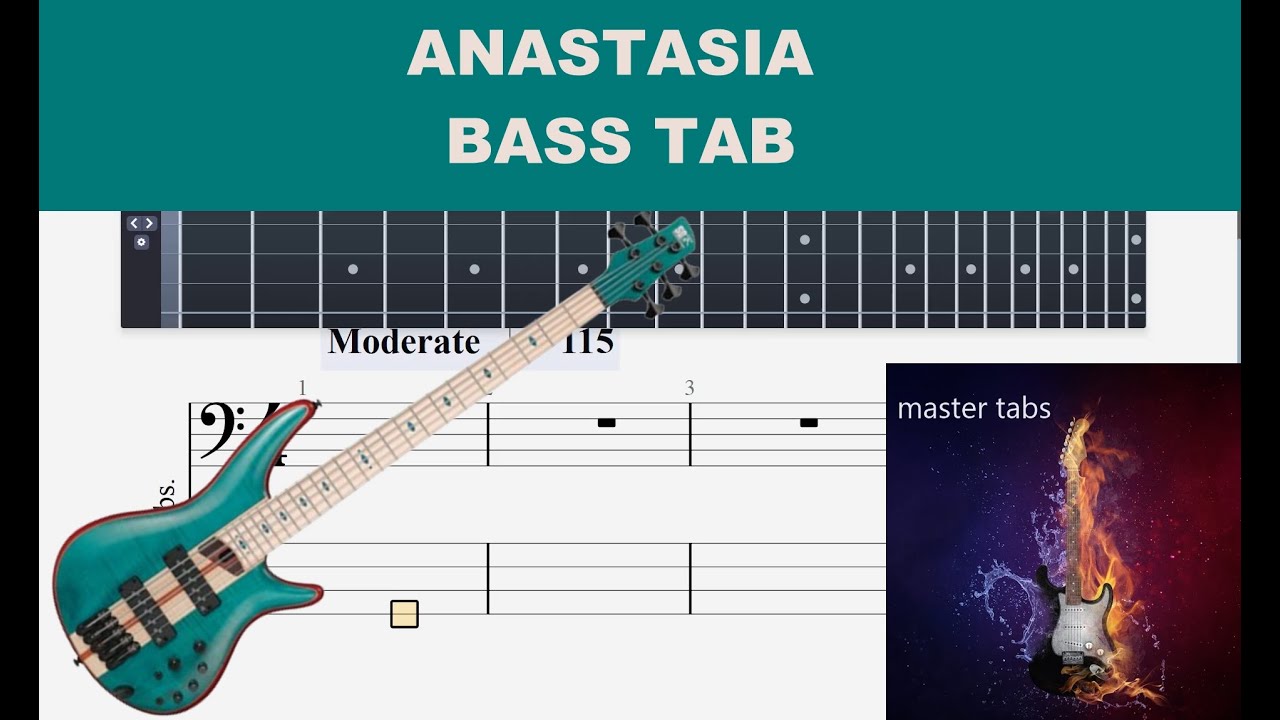 ANASTASIA | Slash featuring Myles Kennedy and The Conspirators | Guitar BASS Tab | #slash #rock