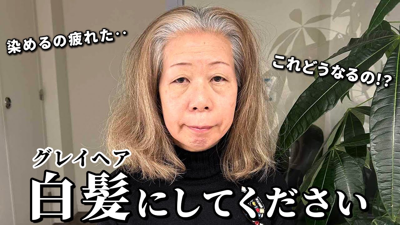 【グレイヘア】ハイライトしたら大失敗、、、 白髪100%のマダムを大変身！［メテオカラー］