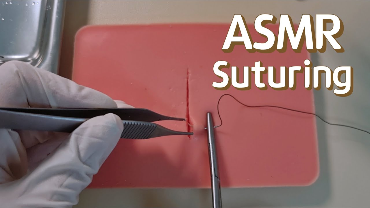 ASMR Disinfecting and Suturing the Would│12 min Surgical Treatment (No Talking)