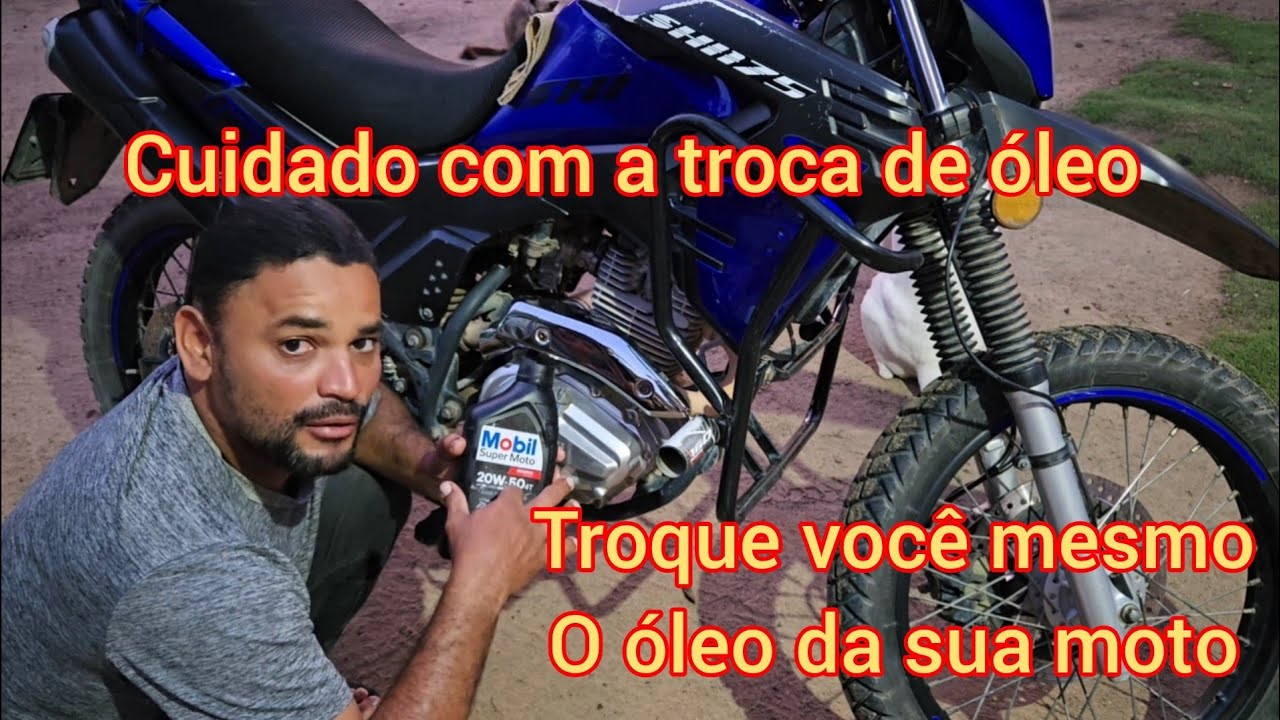 Como fazer a troca do óleo corretamente da shi 175 efi  ( shineray )