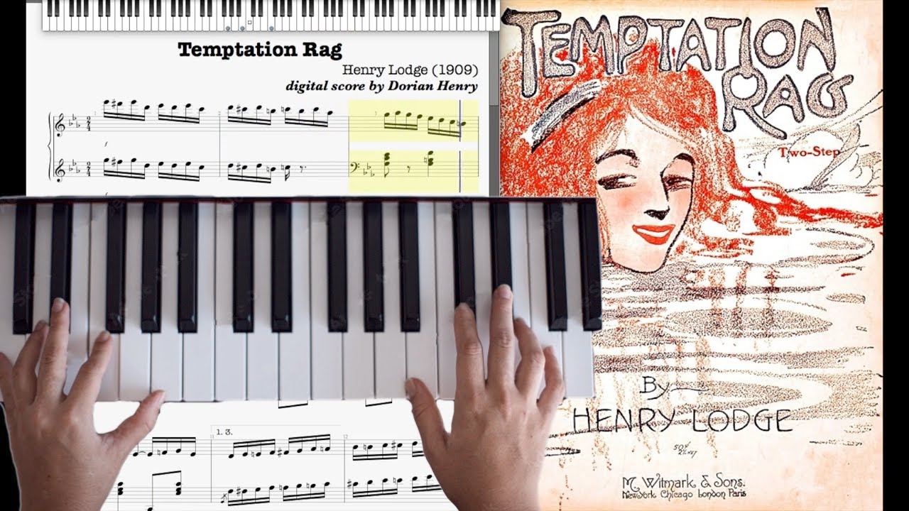 Temptation Rag by Henry Lodge (1909, Ragtime piano)