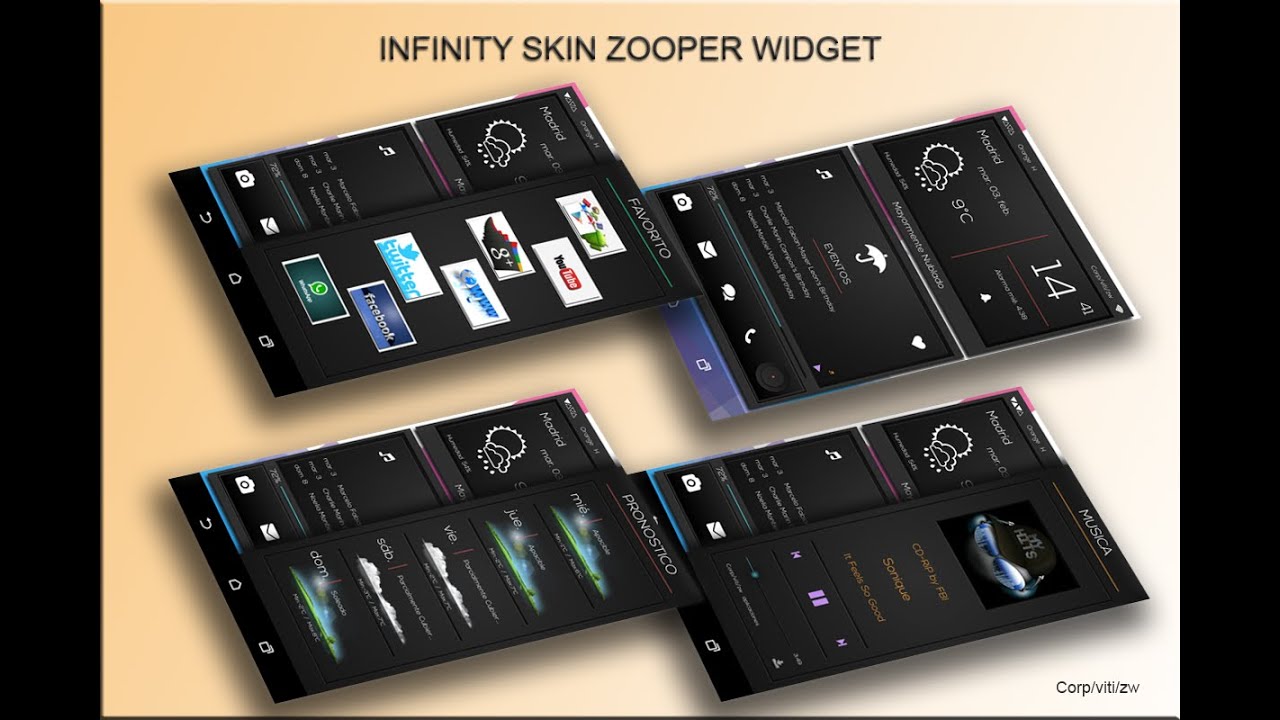 ZOOPER WIDGET PRO /SKIN-APK/ 