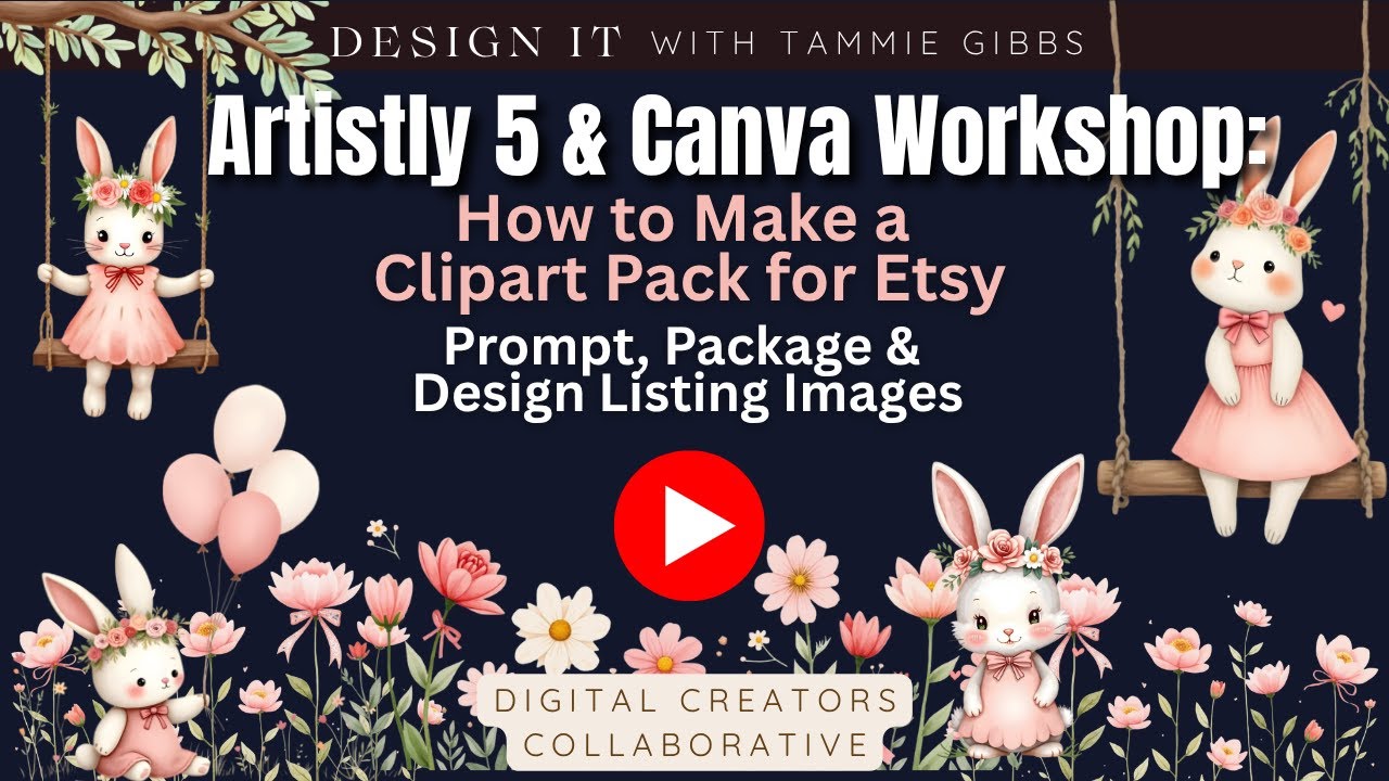 Artistly & Canva Workshop: How to Make a Clipart Pack for Etsy
