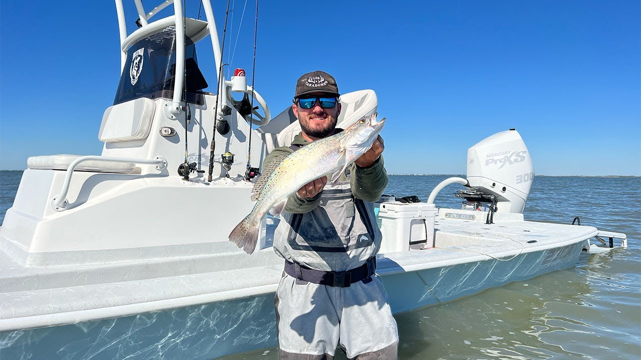 This Bait Catches MORE TROUT {Catch Clean Cook} Texas Coast Wade Fishing