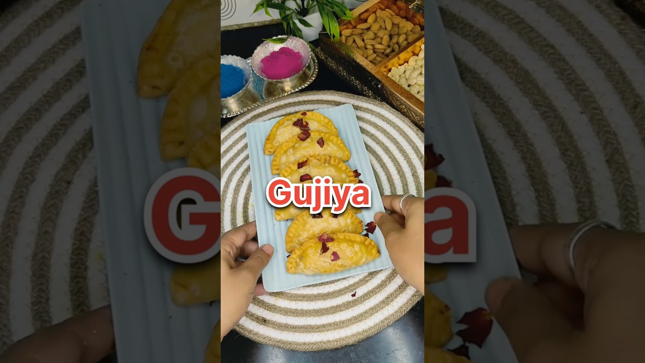 Holi special crispy Gujiya 💛 Ghar pe banaye perfect golden aur bilkul no-fail recipe ✨