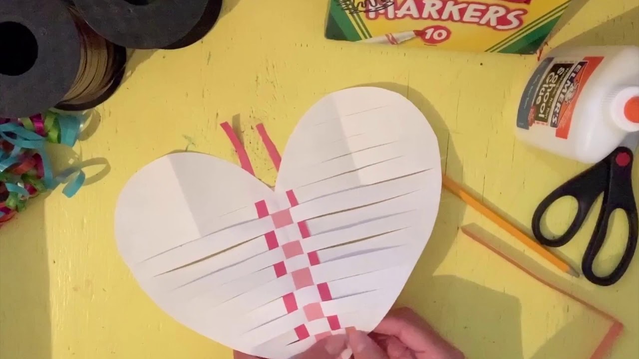 Paper Weaving Art (Heart Challenge)