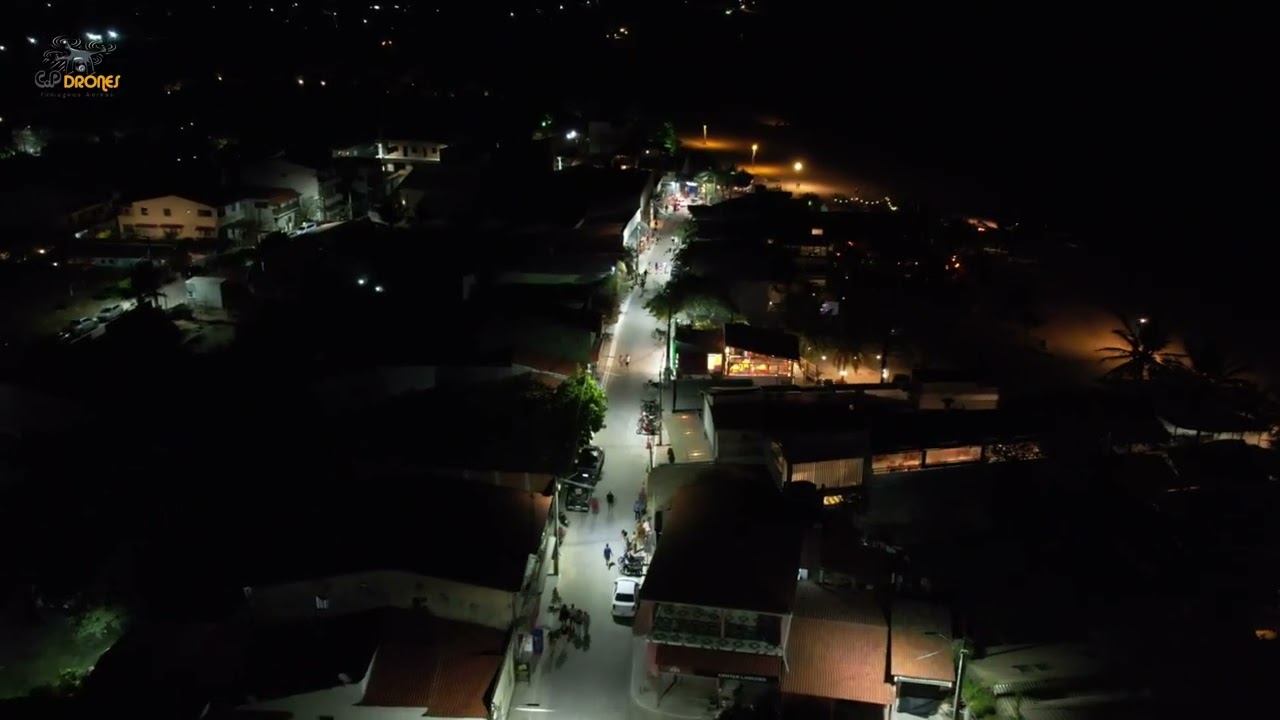 Icaraizinho de Amontada Visto de Cima a Noite