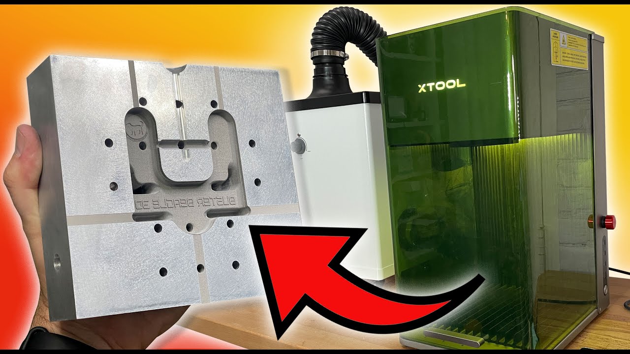 xTool F1 Ultra Ultimate Stress Test | Aluminum Injection Mold from a Fiber Laser | 3D Engraving