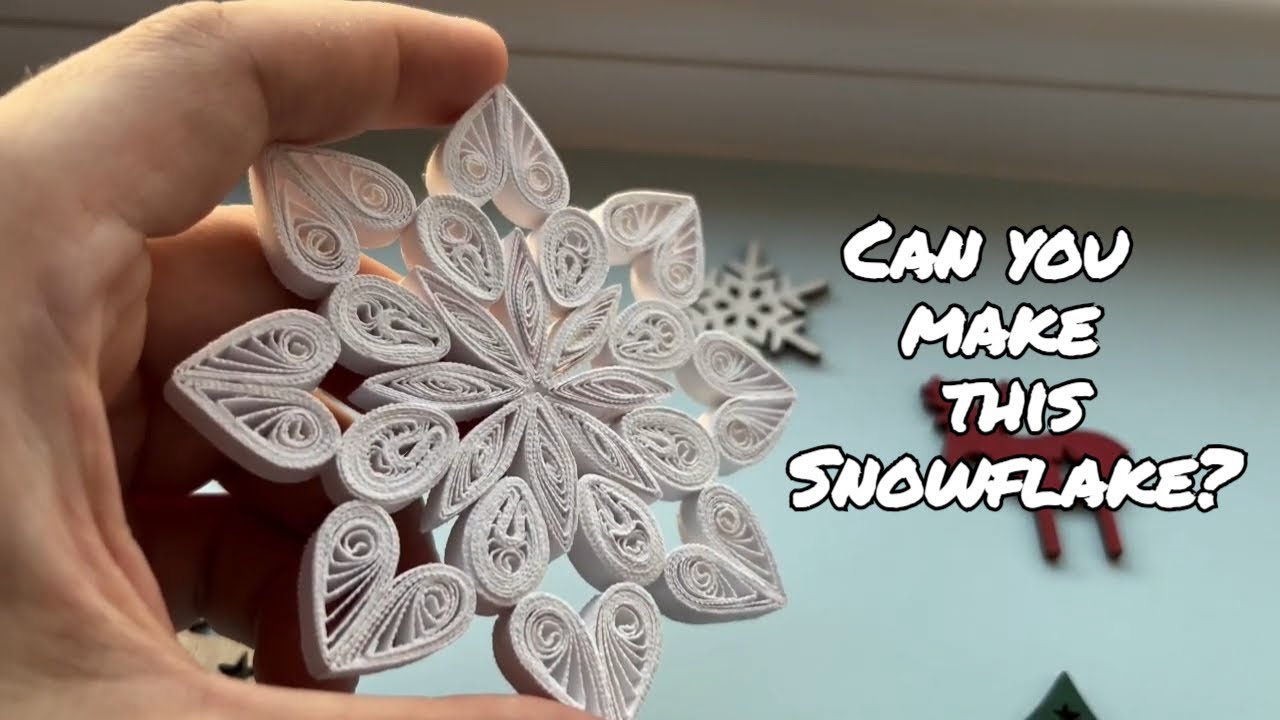 DIY Quilling Snowflake – Perfect for Christmas Decor! | Paper quilling snowflake