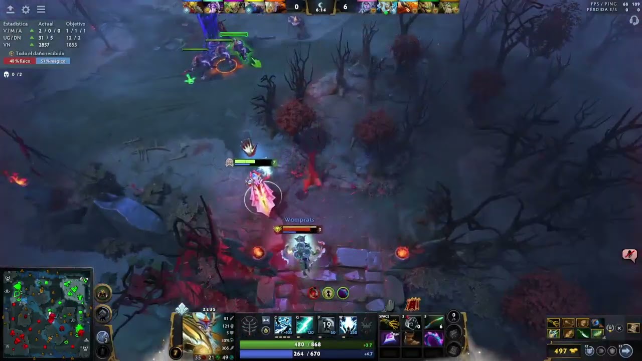 Zeus vs Void Spirit mid