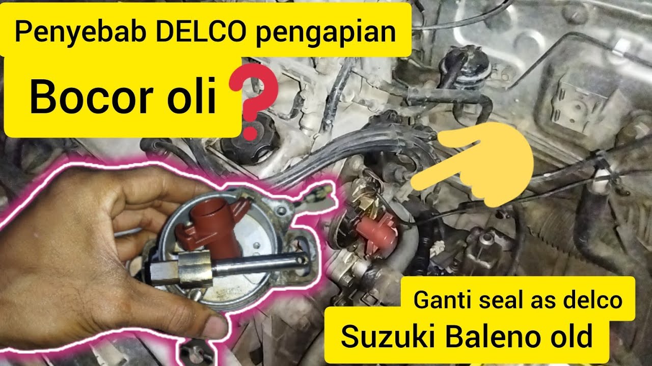 MESIN BOCOR OLI, GANTI SEAL AS DELCO PENGAPIAN SUZUKI BALENO OLD,BEARING AS DELCO