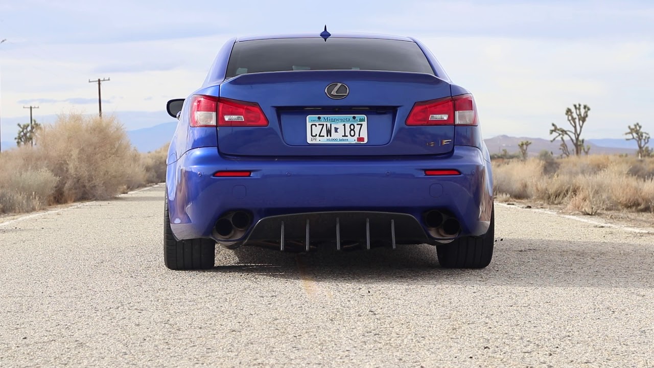 FBO Lexus ISF Greddy titanium exhaust rev