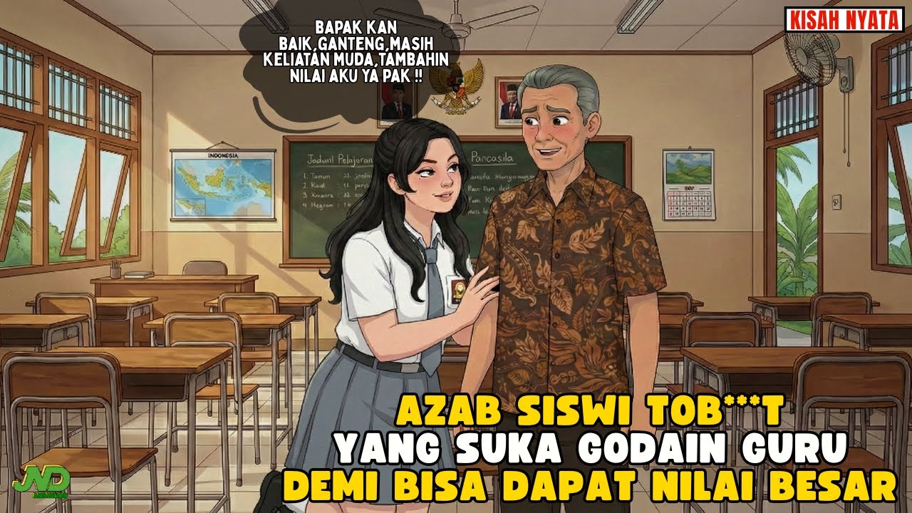 AZAB SISWI T0B***T YANG SUKA GODAIN GURU DEMI BISA DAPAT NILAI BESAR || ANIMASI AZAB