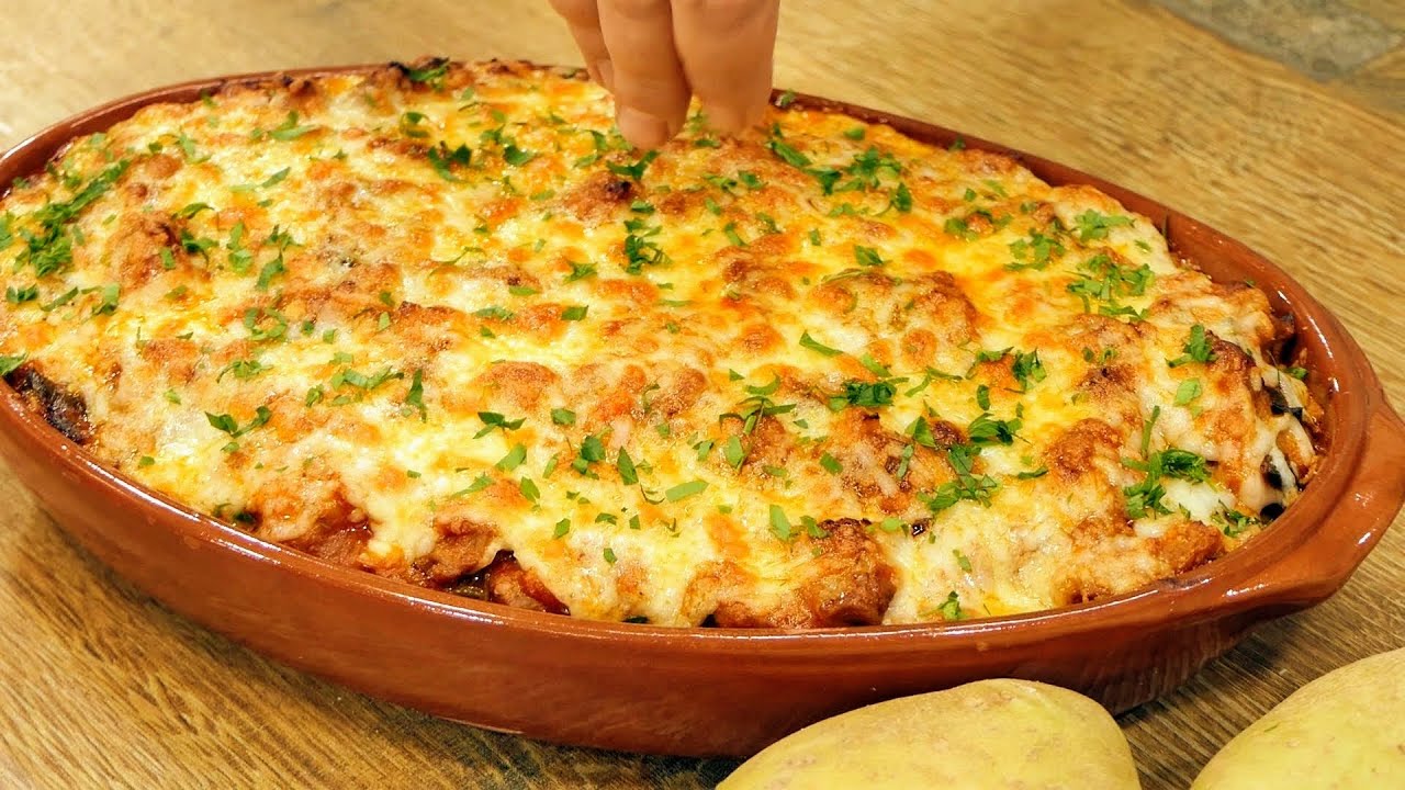2 картошки и мясо! Приготовьте этот потрясающе вкусный ужин! Простой и быстрый рецепт