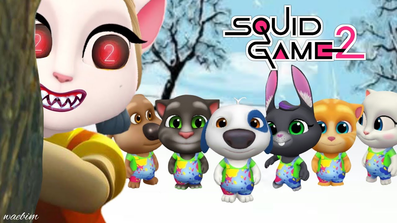 My Talking Tom Friends - SQUID GAME SEASON 2 - GOODBYE SQUID DOLL - AMONG US - Talking Tom Gold Run