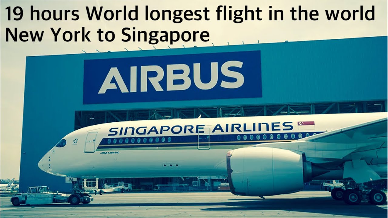 full flight video : Longest flight in the world 19 hours SQ21 EWR to SIN Part 1