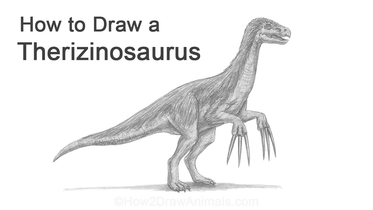 How to Draw a Therizinosaurus (Jurassic World)