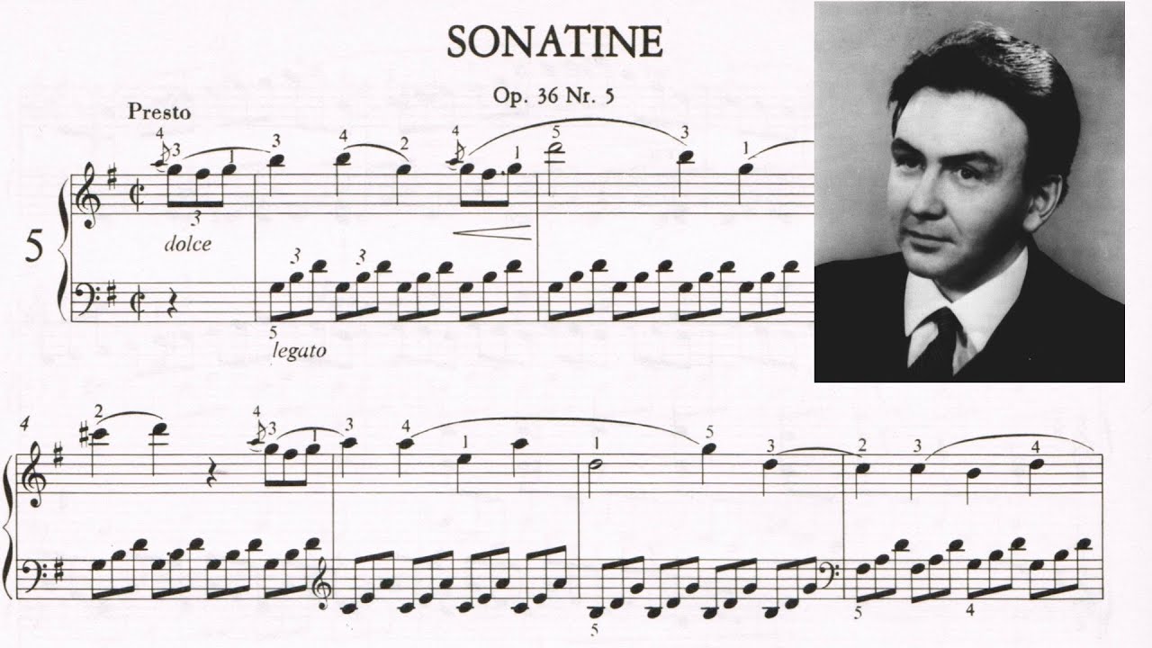Muzio Clementi - Sonatina in G major, op. 36 no. 5 (complete). Pietro Spada – piano.