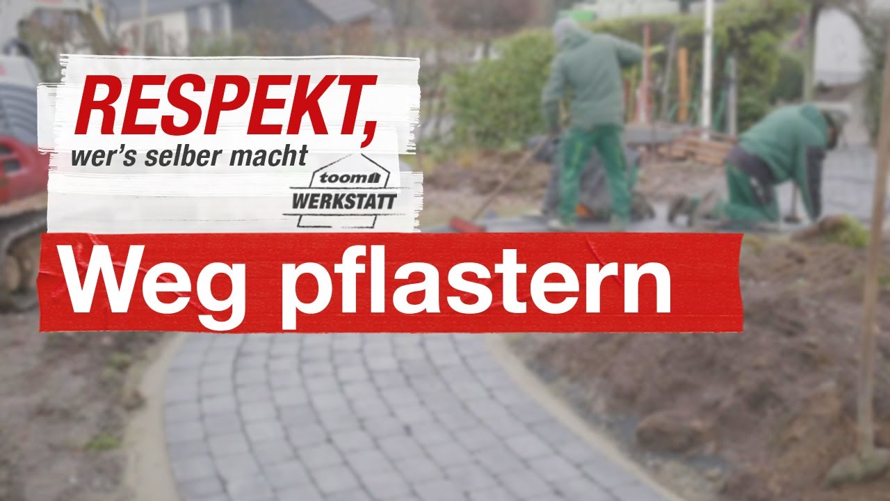 Gartenweg richtig pflastern | toom Werkstatt