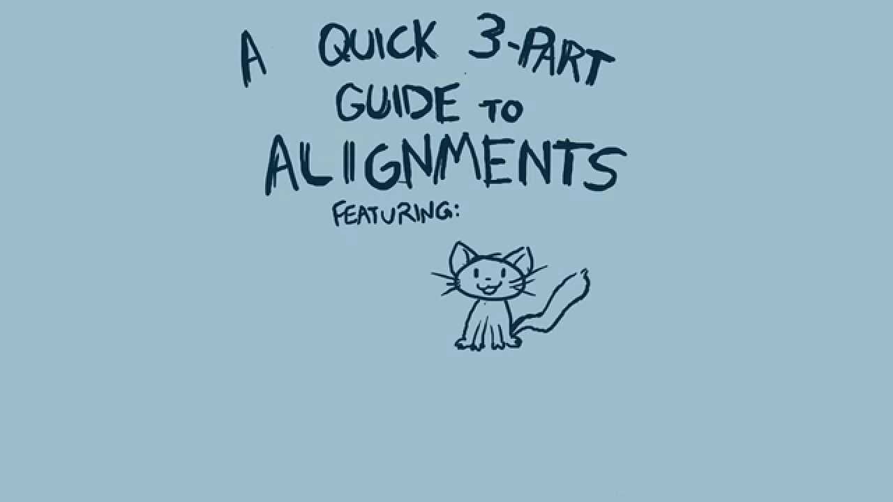 A Quick 3-Part Guide to Alignments - Part One: Good Characters