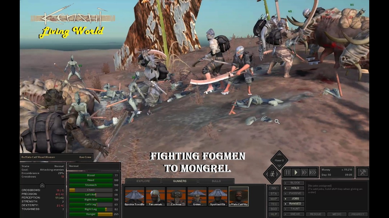Kenshi (Living World) - Fighting Fogmen to Mongrel
