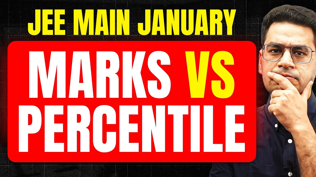 Marks vs Percentile in JEE Main 2026 January | MathonGo | Anup sir
