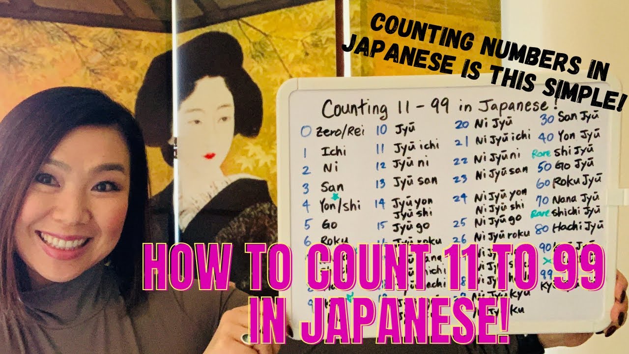 How to count 11 to  99 in Japanese! : Surprisingly super easy!