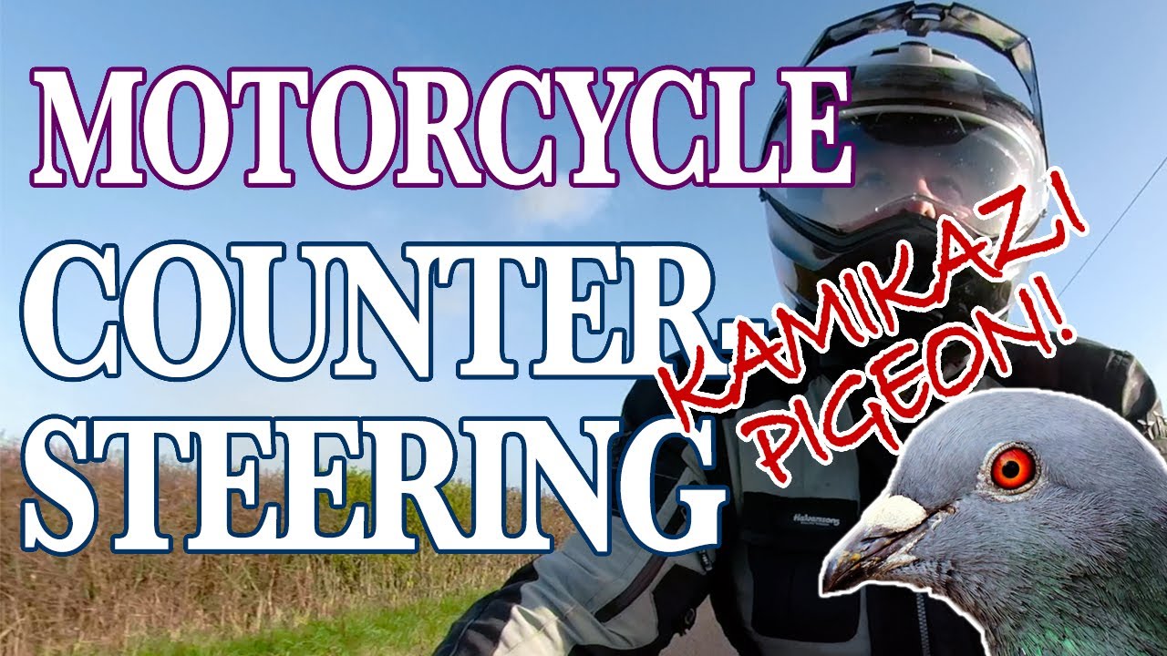Motorcycle countersteering for novice riders.