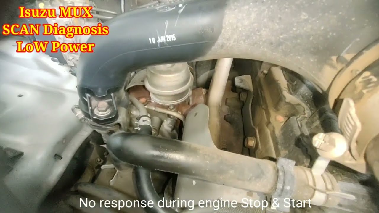 Isuzu Mux Low power problem (defective EVRV) part 1