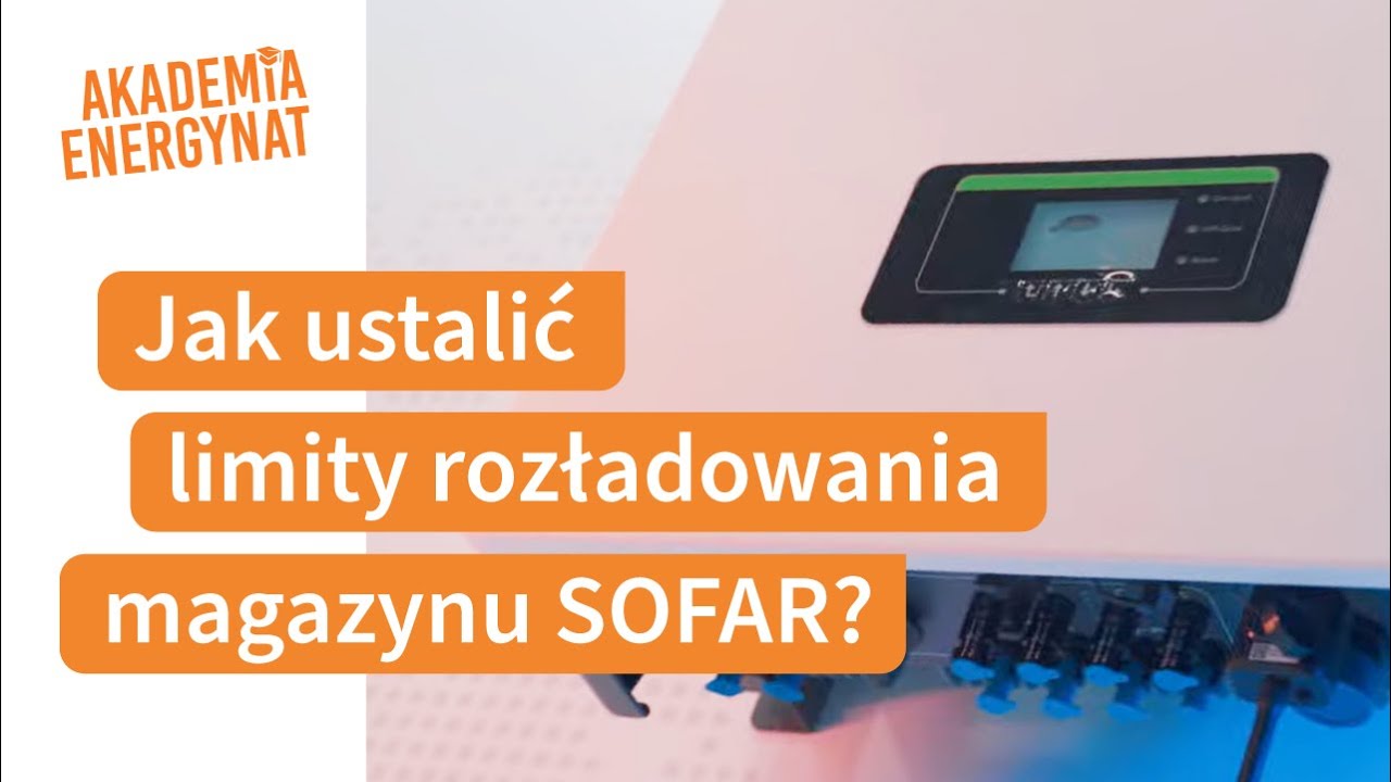 Jak ustalić limity głębokości rozładowania baterii SOFAR BTS 5K? | Instrukcja