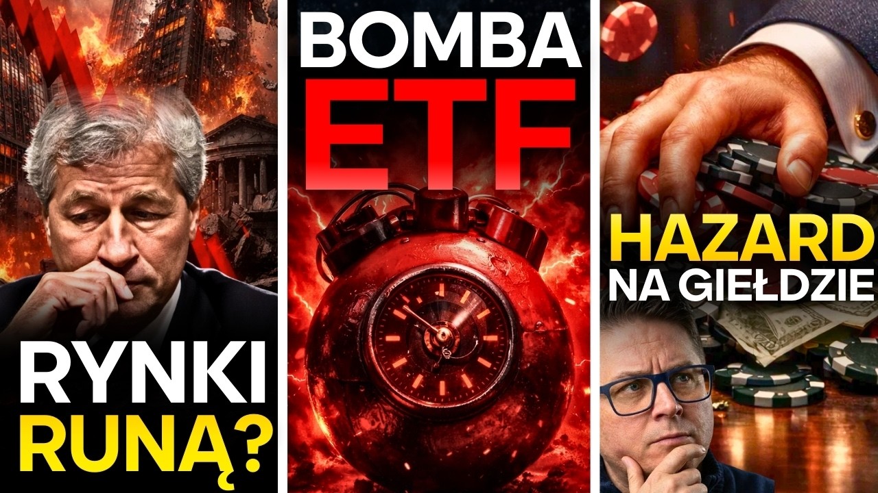 Szef JP Morgan ostrzega przed KRACHEM! Te popularne fundusze ETF wysadzą giełdę