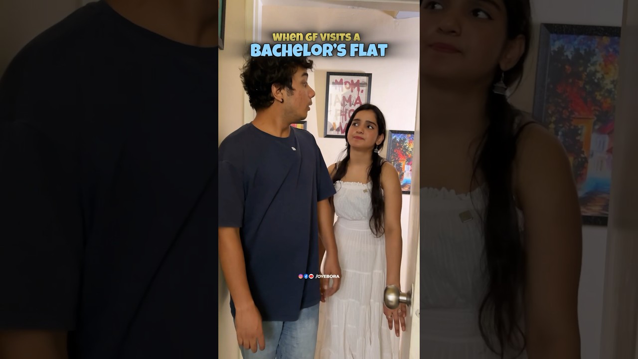 When GF Visits A Bachelor&rsquo;s Flat. #ytshorts #viralshorts #shorts