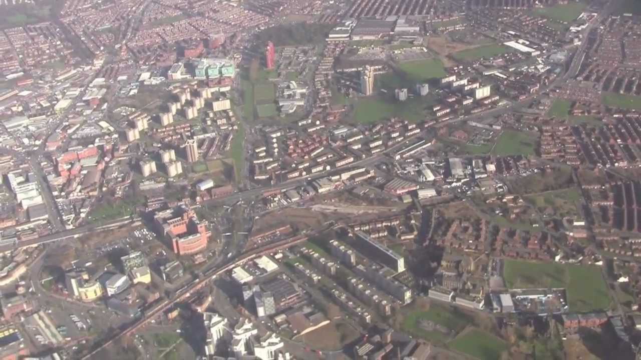 Aerial Views Around Leeds & Bradford, West Yorkshire, UK - January 2013