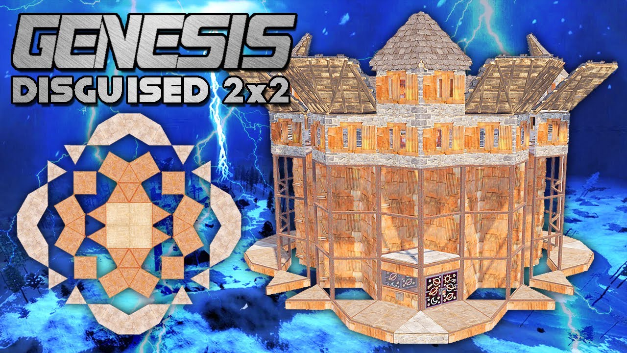 GENESIS 2x2 •  Cheap & Strong • Twin Bunker • Small Group Base • RUST