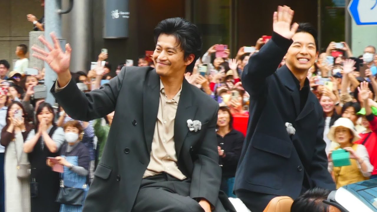 小栗旬さんと仲野太賀さんに大声援！来年放送のNHK大河ドラマ「豊臣兄弟！」に出演 名古屋まつり行列 第71回名古屋まつり 大津通 2025.10.19