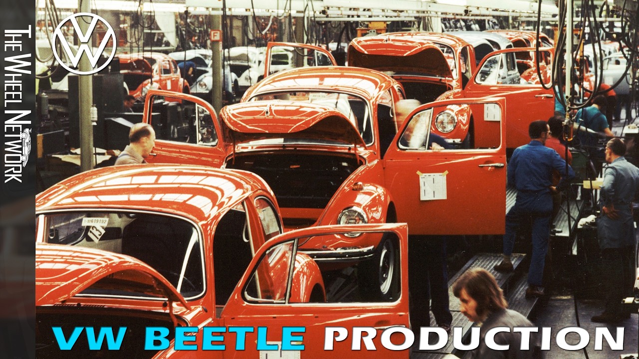 Volkswagen Beetle Production Historical Footage (Germany/Mexico 1974-2003)