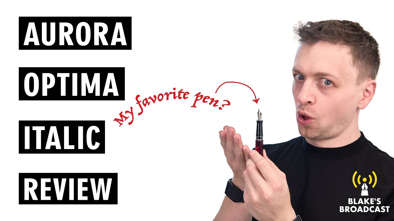 Aurora Optima Italic Nib Fountain Pen Review 4K