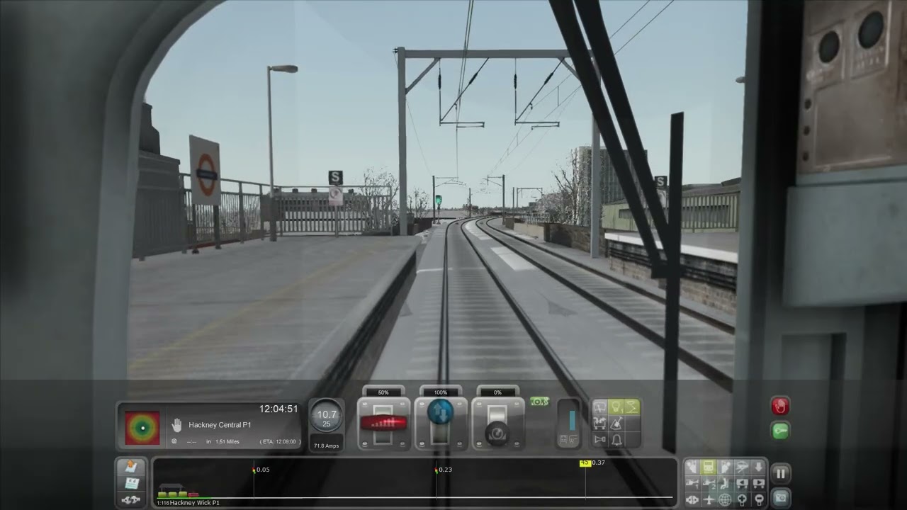 [Quick Drive]  Train Simulator:  North London Line:  12:00 Stratford to Hackney Central.